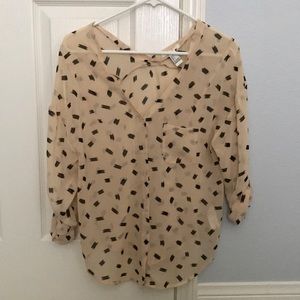 Printed Sheer Blouse